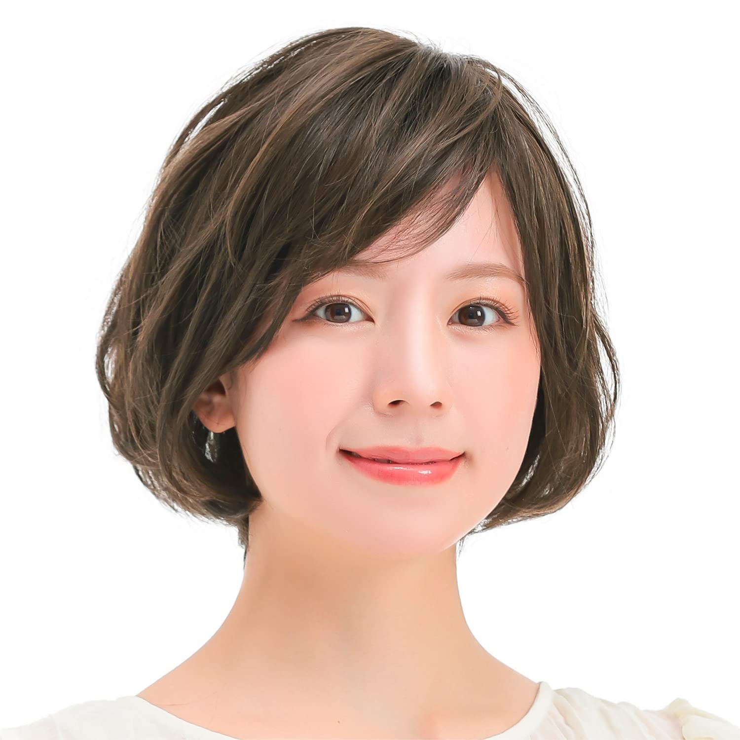 [AQUADOLL(アクアドール)] ウィッグ 医療用 フルウィッグ ショート レディース かつら 女性 フリーサイズ GBR.ジンジャーブラウン  左分け目タイプ pw211-LF-GBR